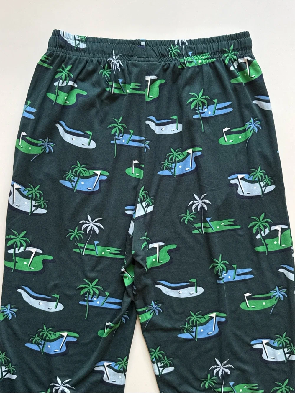 PGA TOUR Sleepwear Mens Soft Touch Beach Golf Course Jersey Pants, June Bug - S
